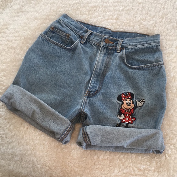 minnie mouse jean shorts